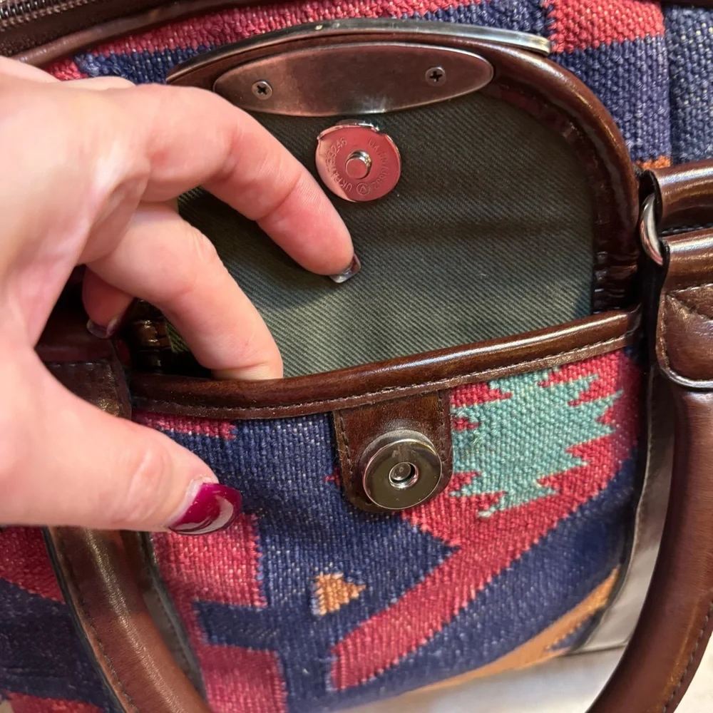 Vintage Laura Gayle Legacy
Southwestern Style Handbag Purse Satchel Shoulder Bag - Picture 11 of 16